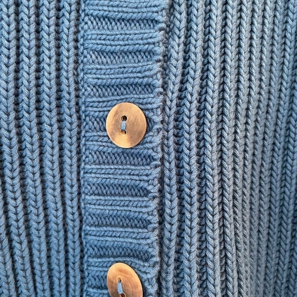 NWT Misha & Puff Fisherman Cardigan in Cousteau Blue - Picture 2 of 7